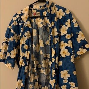 Blue Floral Men's Shirt